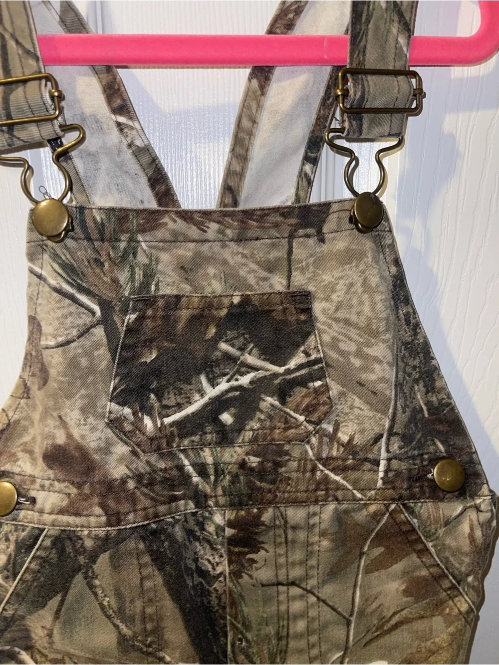Bass Pro Shops boys 3T Real Tree camouflage overalls